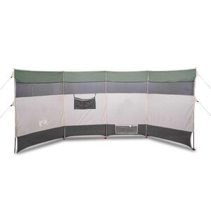 vidaXL Kempingov&yacute; větrolam zelen&yacute; 366 x 152 x 152 cm nepromokav&yacute;