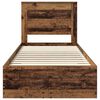 vidaXL R&aacute;m postele se z&aacute;suvkou s čelo s &uacute;loži&scaron;těm kompozitn&iacute; dřevo