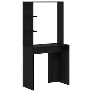 vidaXL Stůl Čern&yacute; dub Kompozitn&iacute; dřevo 78,5 x 37 x 154,5 cm
