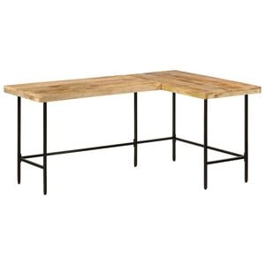 vidaXL Psac&iacute; stůl 165x110x77 cm masivn&iacute; mangovn&iacute;k a železo