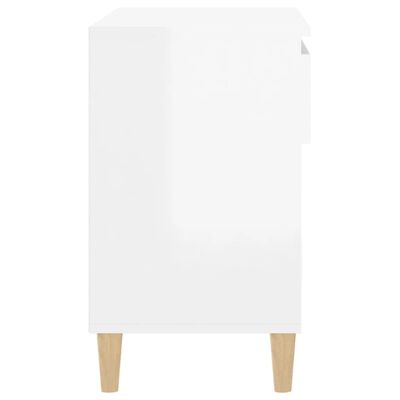 vidaXL Botník bílý s vysokým leskem 70x36x60 cm kompozitní dřevo