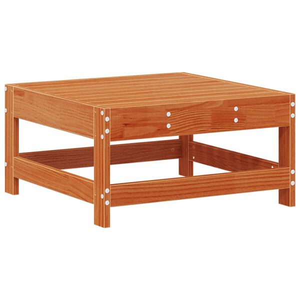 vidaXL Podnožka do zahrady Masivn&iacute; borovice Voskově Hněd&aacute;