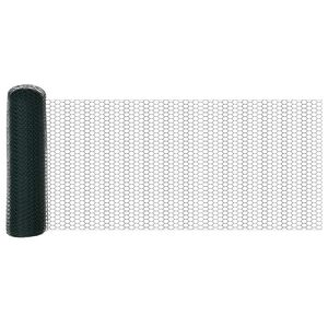 vidaXL Hexagon&aacute;ln&iacute; oplocen&iacute; Zelen&aacute; 0,8 x 10 m PVC