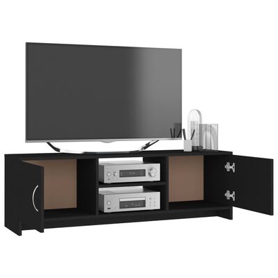 vidaXL TV stolek černý 120 x 30 x 37,5 cm dřevotříska