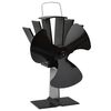 vidaXL Teplem poh&aacute;něn&yacute; ventil&aacute;tor na kamna 3 lopatky čern&yacute;