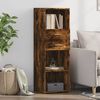 vidaXL Skř&iacute;ň highboard kouřov&yacute; dub 40 x 42,5 x 124 cm kompozitn&iacute; dřevo