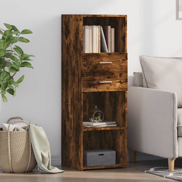 vidaXL Skř&iacute;ň highboard kouřov&yacute; dub 40 x 42,5 x 124 cm kompozitn&iacute; dřevo