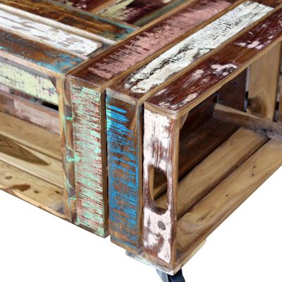 vidaXL Konferenční stolek masivní recyklované dřevo 70x70x35 cm