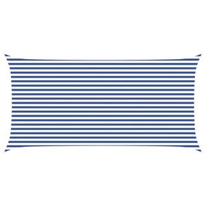 vidaXL Slunečn&iacute; plachta Modr&aacute; a b&iacute;l&aacute; 6 x 3 m 100% polyester Oxford