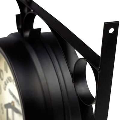 vidaXL Oboustranné nástěnné hodiny 20 cm