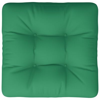 vidaXL Poduška na palety zelená 50 x 50 x 12 cm textil