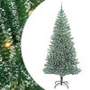 vidaXL Uměl&yacute; v&aacute;nočn&iacute; stromeček se sněhem a LED osvětlen&iacute;m 210 cm