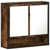 vidaXL Koupelnov&aacute; skř&iacute;ňka se zrcadlem kouřov&yacute; dub 65x20x60 cm kompozit
