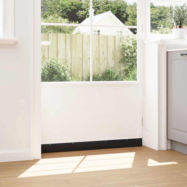 vidaXL &Scaron;roubovac&iacute; těsněn&iacute; dveřn&iacute;ho kart&aacute;če 12 pcs Čern&aacute; 100 cm