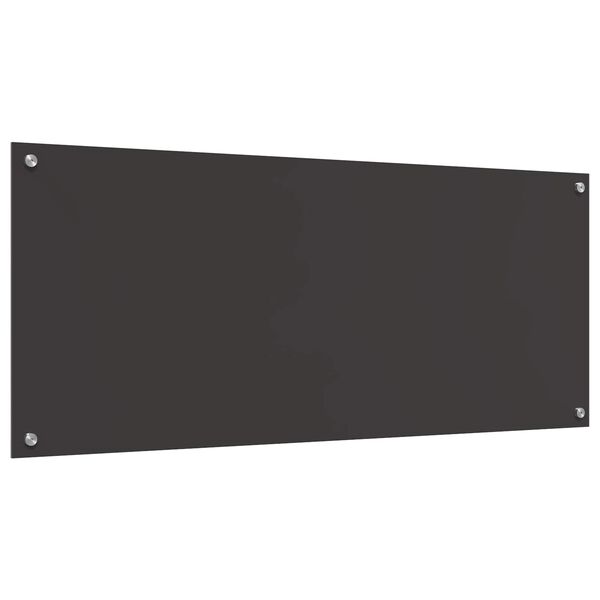 vidaXL Kuchyňská zástěna Tmavě šedá 120 x 50 x 0,6 cm tvrzené sklo