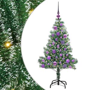 vidaXL Uměl&yacute; v&aacute;nočn&iacute; stromeček se sněhem a LED osvětlen&iacute;m 120 cm