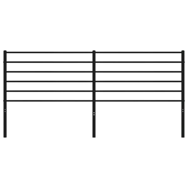 vidaXL Kovov&eacute; čelo postele čern&eacute; 200 cm