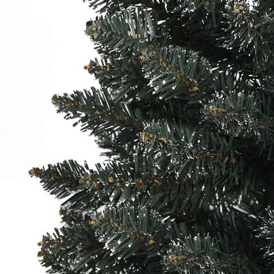 vidaXL Umělý úzký vánoční stromek se stojanem zelený 210 cm PVC
