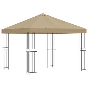 vidaXL Alt&aacute;n 3 x 3 m B&eacute;žov&aacute; Polyester a ocel 190 gsm