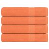 vidaXL Ručn&iacute;ky FROGN 4 ks oranžov&eacute; 100x200 cm 360 g/m&sup2;