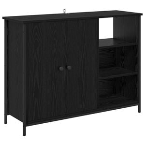 vidaXL Serv&iacute;rovac&iacute; skř&iacute;ň Čern&yacute; dub 100 x 33 x 75 cm Kompozitn&iacute; dřevo