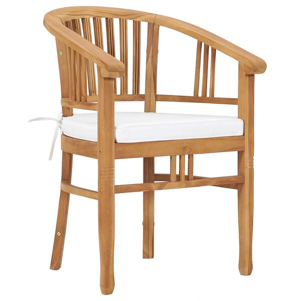 vidaXL 9d&iacute;ln&yacute; zahradn&iacute; j&iacute;deln&iacute; set s podu&scaron;kami masivn&iacute; teakov&eacute; dřevo