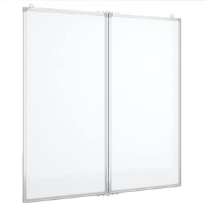 vidaXL Magnetick&aacute; tabule rozkl&aacute;dac&iacute; 80 x 80 x 1,7 cm hlin&iacute;k
