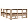 vidaXL Postel s knihovnou bez matrace 140 x 190 cm masivn&iacute; borovice
