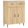 vidaXL Skříň highboard dub sonoma 69,5 x 34 x 180 cm kompozitní dřevo