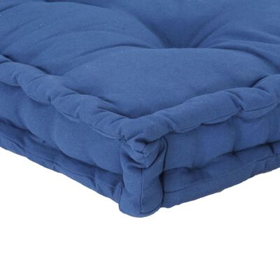 vidaXL Podušky na nábytek z palet 2 ks bavlna světle modré