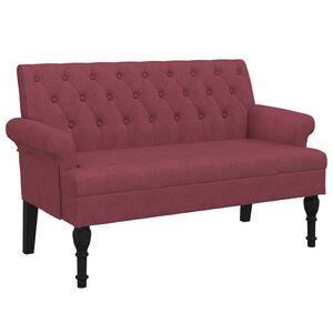 vidaXL Lavice s opěradlem v&iacute;nov&aacute; 120 x 62 x 75,5 cm textil