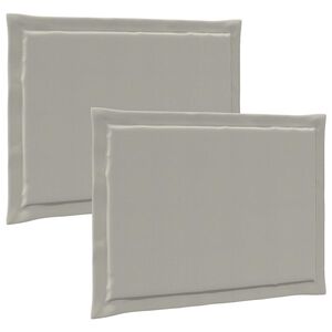 vidaXL Pol&scaron;t&aacute;ře na sedadla 2 ks Polyester Světle &scaron;ed&aacute; 47 x 36 x 2 cm
