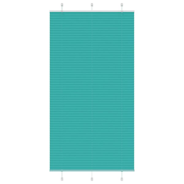 vidaXL Plisovaná roleta Benzínová zelená 100x200cm Šířka látky 99,4cm