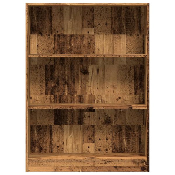 vidaXL Knihovna old wood 80 x 24 x 109 cm kompozitn&iacute; dřevo
