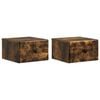 vidaXL N&aacute;stěnn&yacute; nočn&iacute; stolek 2 pcs Kouřov&yacute; dub 34,5 x 33 x 20 cm