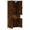vidaXL Skř&iacute;ň highboard kouřov&yacute; dub 69,5 x 34 x 180 cm kompozitn&iacute; dřevo