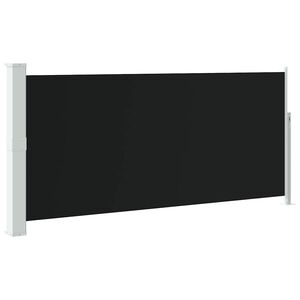 vidaXL Zatahovac&iacute; bočn&iacute; mark&yacute;za / z&aacute;stěna 140 x 300 cm čern&aacute;