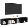 vidaXL Sestava TV skř&iacute;něk N&aacute;stěnn&yacute; 2 pcs Čern&yacute; dub 37 x 35 x 107cm
