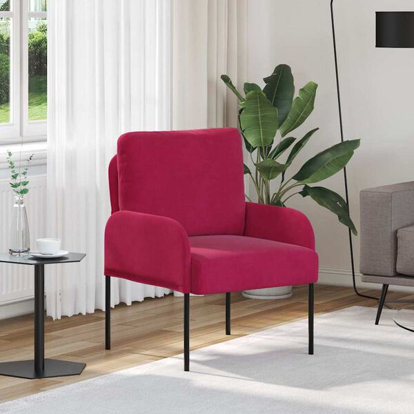 vidaXL Pohovky s pol&scaron;t&aacute;řem 55cm V&iacute;no Červen&eacute; Překližka