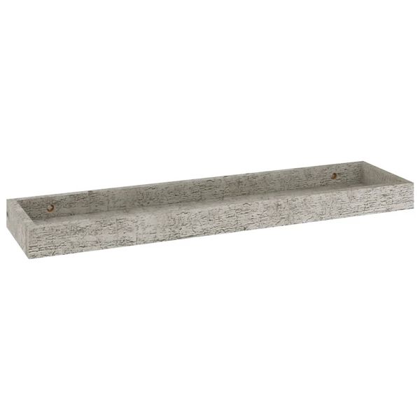 vidaXL N&aacute;stěnn&eacute; police Loggia 2 ks betonově &scaron;ed&eacute; 60 x 15 x 4 cm MDF