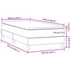 vidaXL Box spring postel s matrac&iacute; čern&aacute; 100x220 cm Růžov&yacute;
