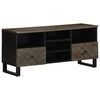 vidaXL TV skř&iacute;ňka čern&aacute; 100 x 33 x 46 cm masivn&iacute; mangovn&iacute;kov&eacute; dřevo