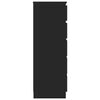 vidaXL Zásuvková skříňka černá 60 x 36 x 103 cm kompozitní dřevo