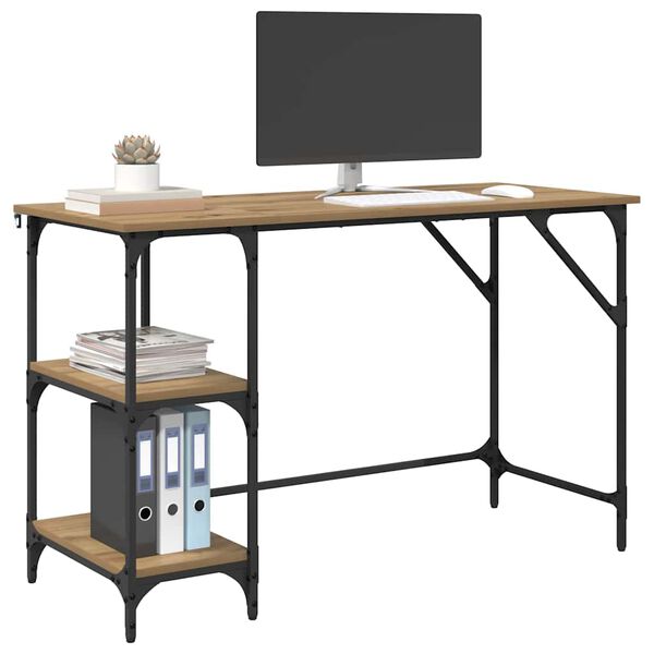 vidaXL Stůl Artisanov&yacute; dub 120 x 50 x 75 cm kompozitn&iacute; dřevo