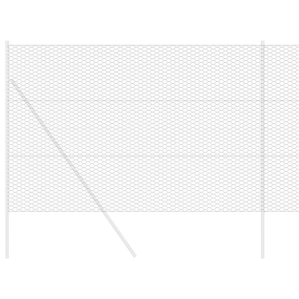 vidaXL Hexagon&aacute;ln&iacute; oplocen&iacute; &Scaron;ed&aacute; 1.6 x 10 m Ocel