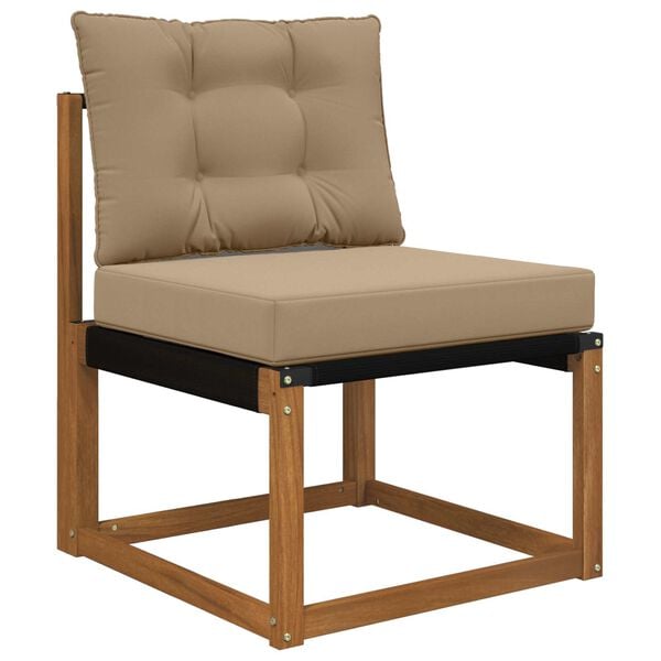 vidaXL Venkovn&iacute; pol&scaron;t&aacute;ř na pohovku 2 pcs Taupe Polyester