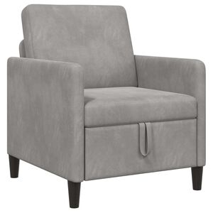 vidaXL Sofa s &uacute;ložn&yacute;m prostorem Světle &scaron;ed&aacute; 72 x 78 x 87 cm Polyester