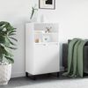 vidaXL Skř&iacute;ň highboard b&iacute;l&aacute; 60 x 36 x 110 cm kompozitn&iacute; dřevo