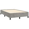 vidaXL Box spring postel s matrac&iacute; světle &scaron;ed&aacute; 120x190 cm samet