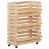 vidaXL Voz&iacute;k na zeleninu 57 x 30 x 80 cm masivn&iacute; borov&eacute; dřevo